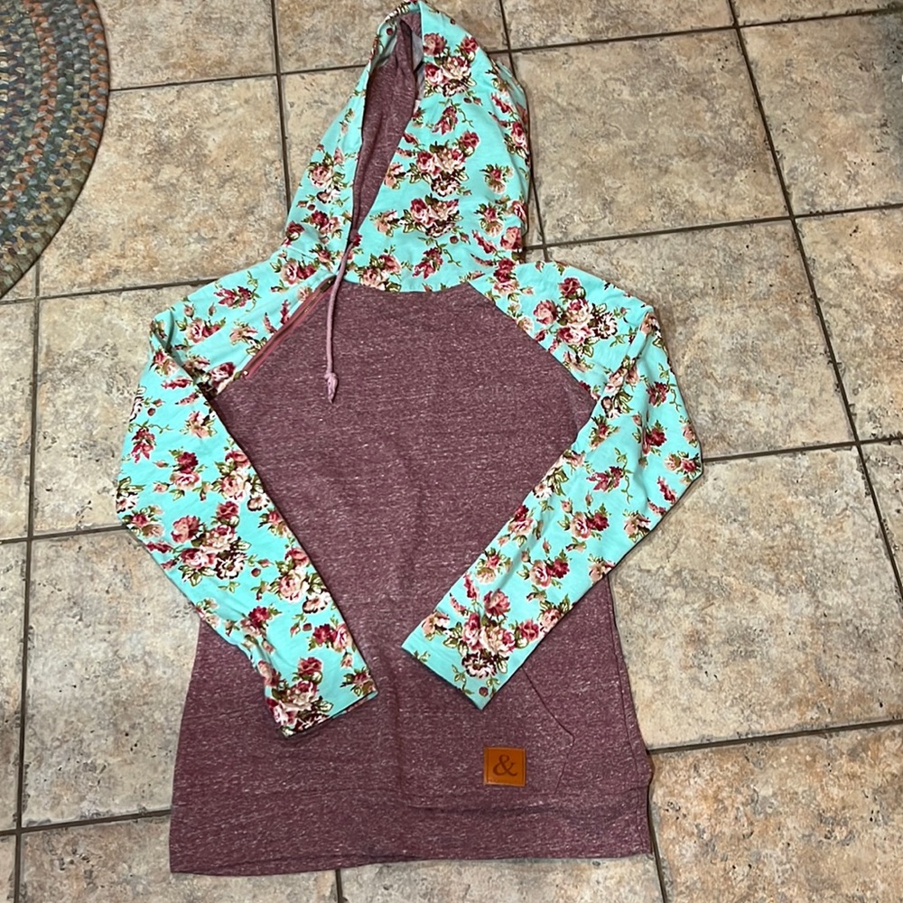 Double hooded sweatshirt